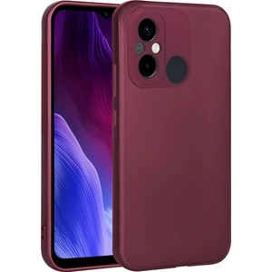 Xiaomi Redmi 12C Kılıf Zore Premier Silikon Kapak-Mürdüm