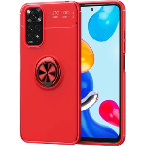 ZORE Xiaomi Redmi Note 11S Global Kılıf Ravel Silikon Kapak-Kırmızı