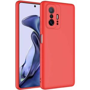 Xiaomi Mi 11T Pro 5g Kılıf Mara Lansman Kapak-Kırmızı