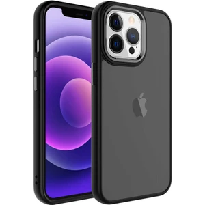 ZORE Apple iPhone 13 Pro Kılıf Buzlu Sert Pc May Kapak-Siyah