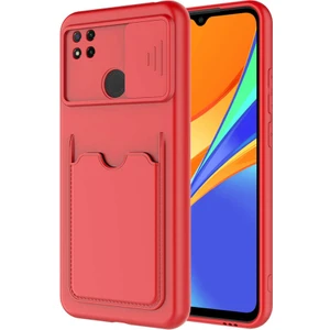 ZORE Xiaomi Redmi 9c Kılıf ​Kartix Kapak-Kırmızı