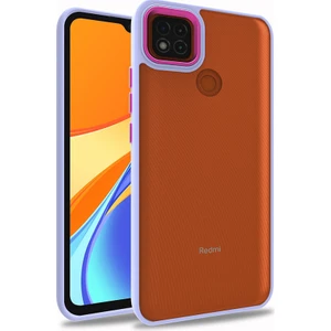 ZORE Xiaomi Redmi 9c Kılıf Flora Kapak-Lila