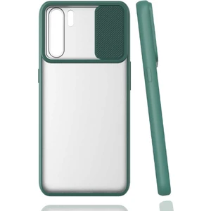 Oppo Reno 3 Kılıf Lensi Kapak-Koyu Yeşil