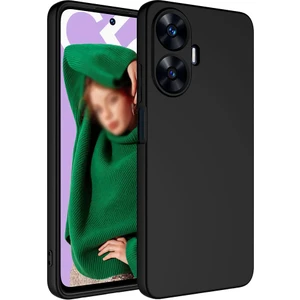 ZORE Realme C55 Kılıf Mara Lansman Kapak-Siyah