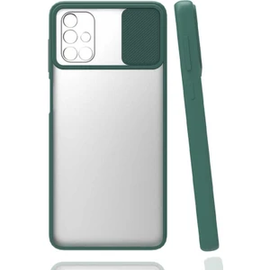Galaxy A51 Kılıf Lensi Kapak-Koyu Yeşil