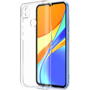 Xiaomi Redmi 9c Kılıf Kamera Korumalı Süper Silikon Kapak-Renksiz