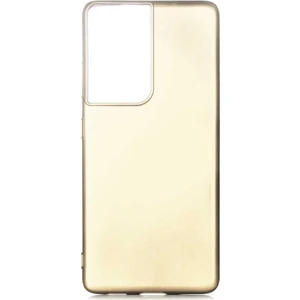 Galaxy S21 Ultra Kılıf Zore Premier Silikon Kapak-Gold