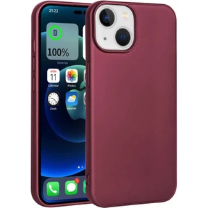Apple iPhone 14 Plus Kılıf Zore Premier Silikon Kapak-Mürdüm