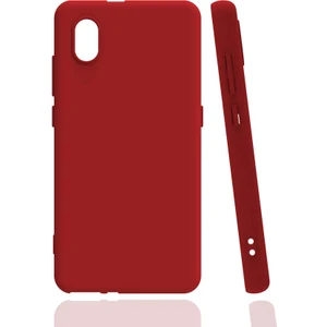 ZORE Tcl L7 Kılıf Biye Silikon-Kırmızı