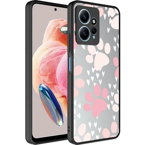 ZORE Xiaomi Redmi Note 12 4g Kılıf Aynalı Desenli Kamera Korumalı Parlak  Mirror Kapak-Pati