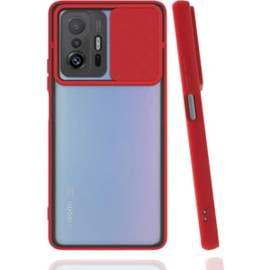 ZORE Xiaomi Mi 11T Pro 5g Kılıf Lensi Kapak-Kırmızı