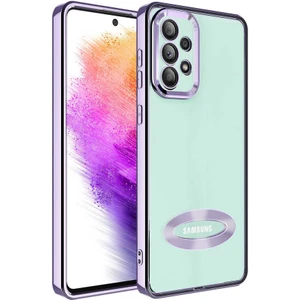 ZORE Galaxy A32 4g Kılıf Kamera Korumalı Logo Gösteren Omega Kapak-Lila