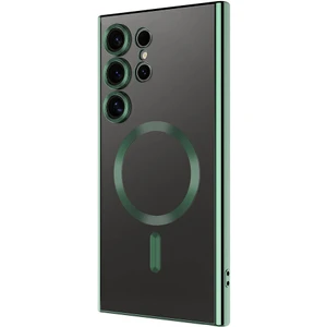 ZORE Galaxy S24 Ultra Kılıf Kamera Korumalı Magsafe Wireless Şarj Özellikli Demre Kapak-Koyu Yeşil