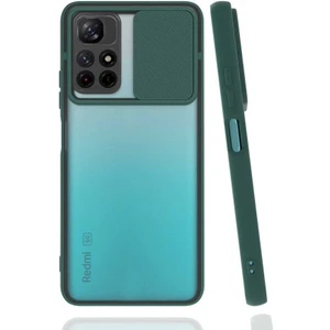 ZORE Xiaomi Redmi Note 11T 5g Kılıf Lensi Kapak-Koyu Yeşil