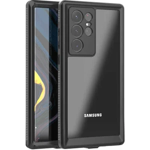 Galaxy S22 Ultra Kılıf 1-1 Su Geçirmez Kılıf-Siyah