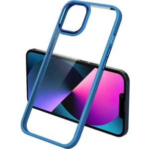 ZORE iPhone 12 Pro Max Uyumlu Krom Kapak-Mavi
