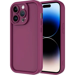 ZORE Apple iPhone 14 Pro Kılıf Kamera Korumalı Ananas Kapak-Mürdüm