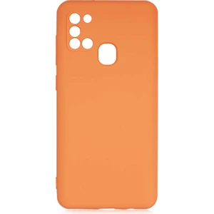 ZORE Galaxy A21S Kılıf Mara Lansman Kapak-Turuncu