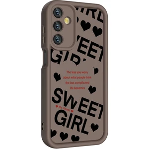 ZORE Galaxy A15 Kılıf Kamera Korumalı Baskılı Arka Yüzey Klas Kapak-Siyah