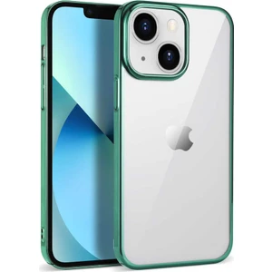 iPhone 14 Plus Uyumlu Pixel Kapak-Koyu Yeşil