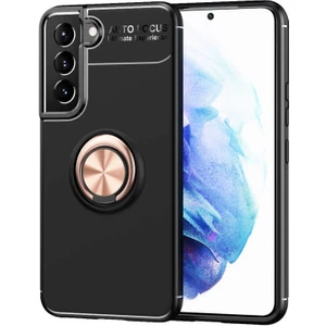 Galaxy S22 Plus Kılıf Ravel Silikon Kapak-Siyah-Rose Gold
