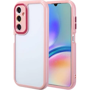 Galaxy A05S Kılıf Kamera Korumalı Renkli Kenar ve Çerçeve Tasarımlı Vitamin Kapak-Mürdüm