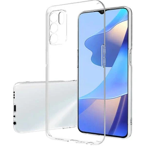 ZORE Oppo A16 Kılıf Süper Silikon Kapak-Renksiz