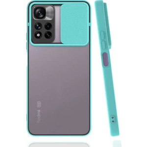 ZORE Xiaomi Redmi Infinix Note 11 Pro Plus 5g Kılıf Lensi Kapak-Turkuaz