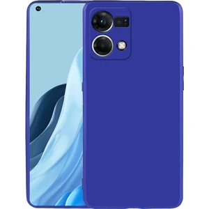 ZORE Oppo Reno 7 4g Kılıf Premier Silikon Kapak-Saks Mavi