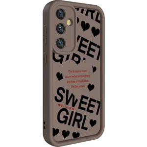 ZORE Galaxy S24 Kılıf Kamera Korumalı Baskılı Arka Yüzey Klas Kapak-Siyah