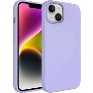 iPhone 14 Plus Uyumlu Sıvı Teknolojili Silinebilir Sert Kivi Kapak-Lila