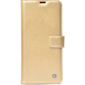 ZORE Galaxy A23 Kılıf Kar Deluxe Kapaklı Kılıf-Gold