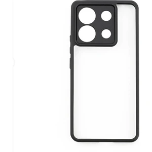 Xiaomi Redmi Note 13 Pro 5g Kılıf Kamera Korumalı Şeffaf Arka Yüzey New Roll Kapak-Siyah