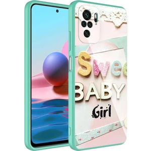 ZORE Xiaomi Redmi Note 10S Kılıf Kamera Korumalı Desenli Sert Silikon Epoksi Kapak-No5