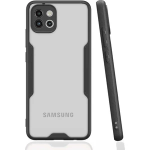 Galaxy A03 Kılıf Parfe Kapak-Siyah