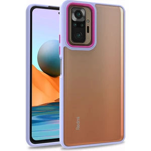 Xiaomi Redmi Note 10 Pro Kılıf Flora Kapak-Lila