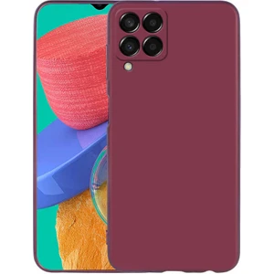 ZORE Galaxy M33 Kılıf Premier Silikon Kapak-Mürdüm