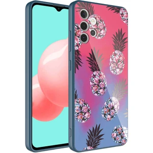 Galaxy A32 4g Kılıf Kamera Korumalı Desenli Sert Silikon Zore Epoksi Kapak-No3