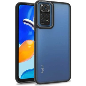 Xiaomi Redmi Note 11 Global Kılıf Flora Kapak-Siyah
