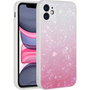 ZORE Apple iPhone 11 Kılıf Renk Geçişli Mermer Desenli Sert Silikon Granit Kapak-No1