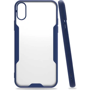 iPhone x Uyumlu Parfe Kapak-Lacivert