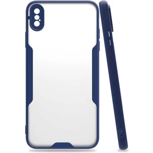 iPhone Xs Max 6.5 Uyumlu Parfe Kapak-Lacivert