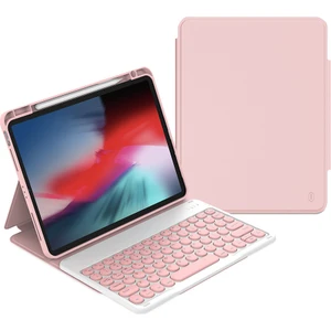 İpad 11 A16 2025 iPad 10.nesil 10.9inç Tablet Uyumlu Çanta Tip Kapaklı Gizli Kalem Koruma Bölmeli Manyetik Bluetoothlu Kablosuz Klavyeli Kılıf