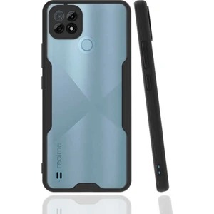 Realme C21 Kılıf Parfe Kapak-Siyah