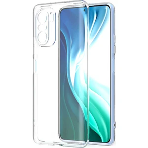Xiaomi Redmi K40 Kılıf Kamera Korumalı Süper Silikon Kapak-Renksiz