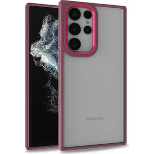 Galaxy S22 Ultra Kılıf Flora Kapak-Kırmızı
