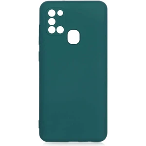 ZORE Galaxy A21S Kılıf  Mara Lansman Kapak-Koyu Yeşil