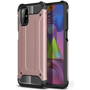 Galaxy M51 Kılıf Crash Silikon Kapak-Rose Gold