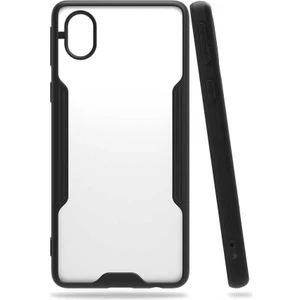 ZORE Galaxy A01 Core Kılıf Parfe Kapak-Siyah