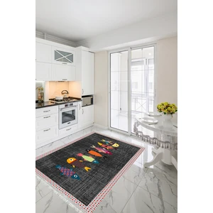 Homier Verona Kalitesi Deri Taban Yıkanabilir Kaymaz Mutfak Halı Ve Yolluk H-MK-9064